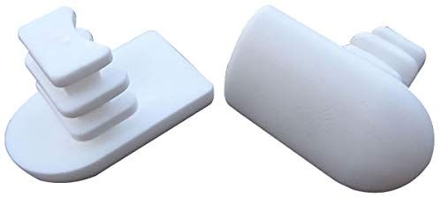 No. 3 - Sling Rail End Caps, Pack of 16, White - 1