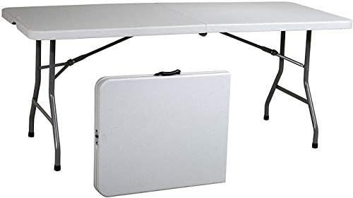 No. 7 - Ontario Furniture 8’ Foot Rectangular Plastic Folding Table - 1