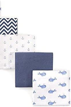 No. 5 - Hudson Baby Unisex Baby Cotton Flannel Receiving Blankets - 3