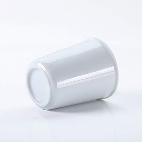 No. 8 - Gaolinci 2 Pcs Simple White Ceramic Mouthwash Cups - 3