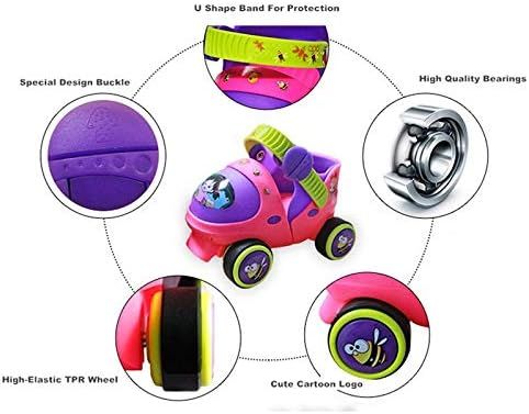 No. 5 - Mpoutik Kids Adjustable Quad Roller Skates - 2