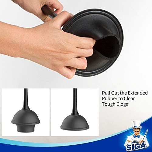 No. 1 - MR.SIGA Toilet Plunger & Brush Combo - 5