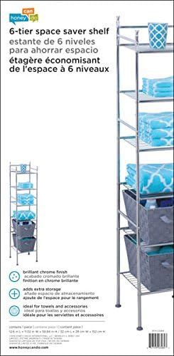 No. 1 - Honey-Can-Do 6-Tier Bathroom Shelf Tower - 4