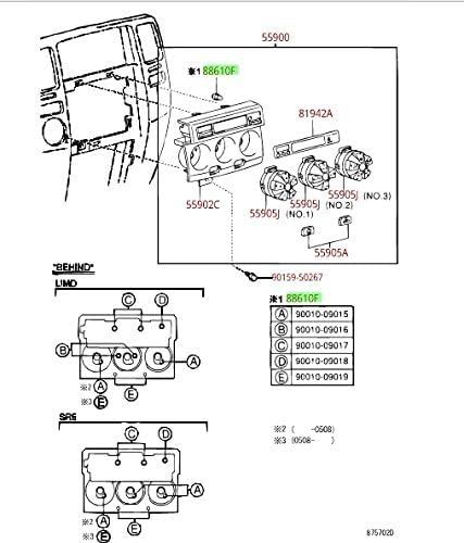 No. 8 - TOYOTA Automotive Dash & Instrument Bulbs - 2