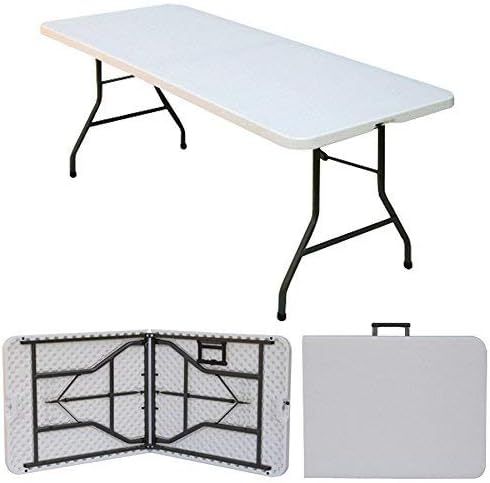 No. 7 - Ontario Furniture 8’ Foot Rectangular Plastic Folding Table - 3