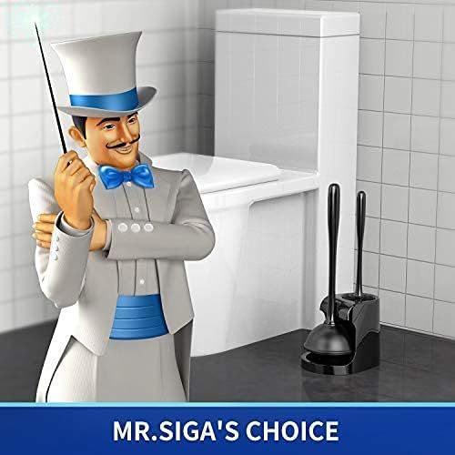 No. 1 - MR.SIGA Toilet Plunger & Brush Combo - 2