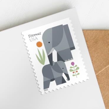 No. 4 - Elephant Forever Postage Stamps - 3