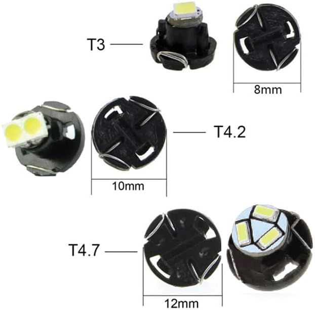 No. 1 - Britelites T4 / T4.2 Neo Wedge 2 SMD LED White Car Dashboard Instrument Cluster Panel Light Bulb - 2