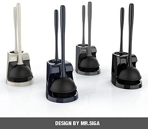 No. 1 - MR.SIGA Toilet Plunger & Brush Combo - 3