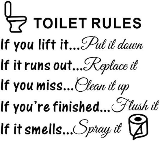 No. 4 - Toilet Lid Decals - 1