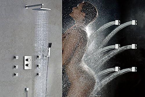 No. 9 - Square Solid Brass Shower Body Sprays - 5