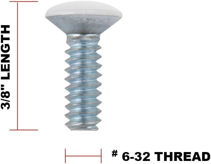 No. 1 - Henne Bery 6-32 Thread, Oval Head Milled Slot Replacement Wall Plate Screws - 2