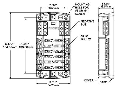 No. 8 - Blue Sea Systems 5026 ST Blade Fuse Block - 4