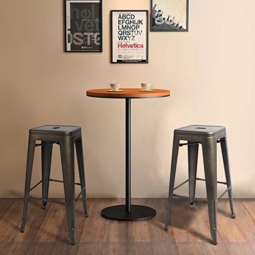 No. 1 - Furmax 30 Inches Metal Bar Stools - 5