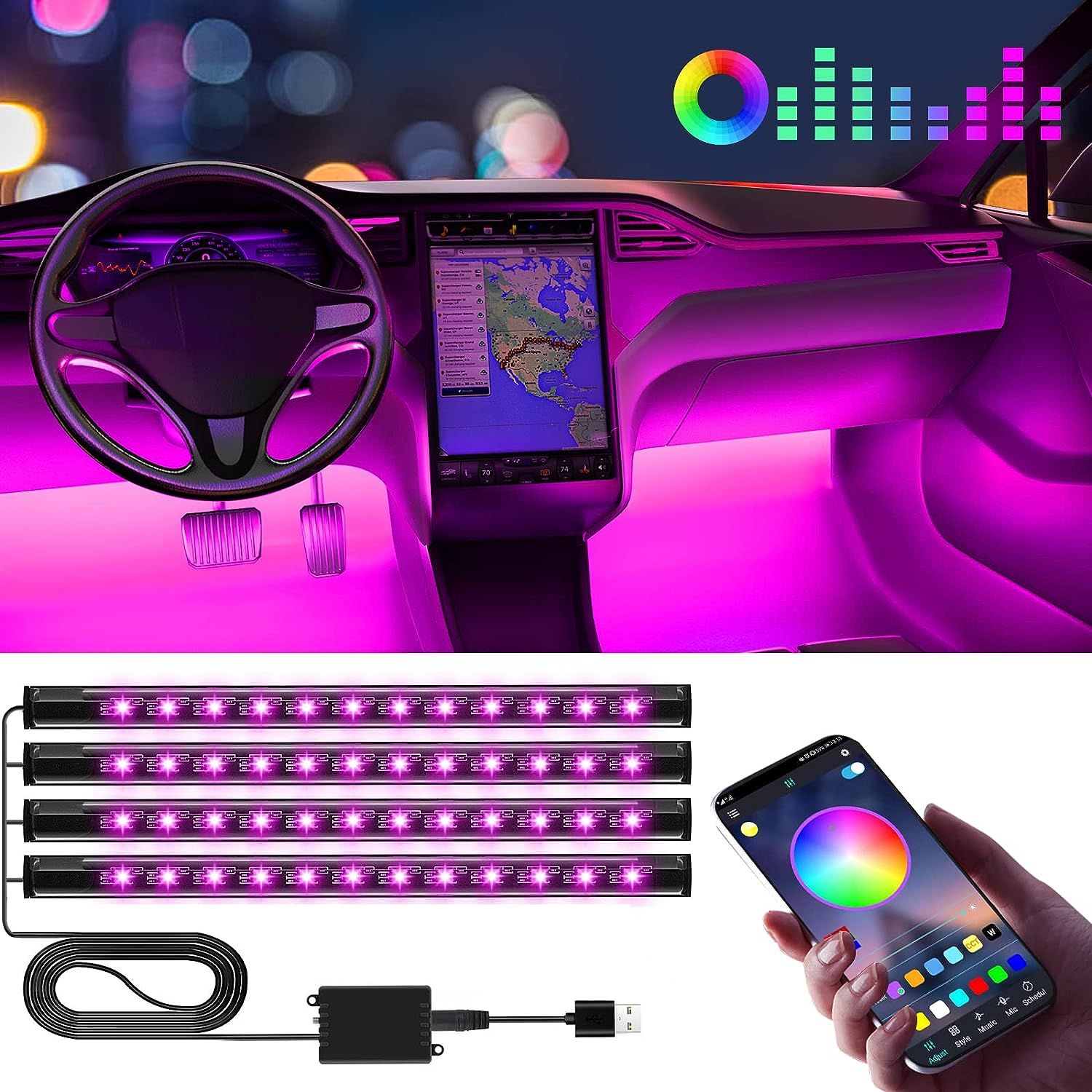 Top 7 Car LED Light Strips for Automotive Neon Accent
