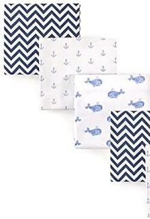 No. 5 - Hudson Baby Unisex Baby Cotton Flannel Receiving Blankets - 2