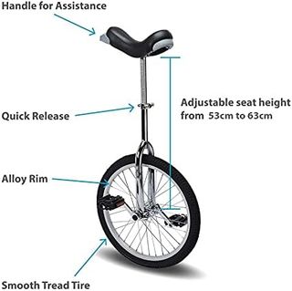 No. 8 - Fun 16 Inch Wheel Unicycle with Alloy Rim - 2