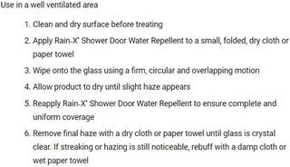 No. 1 - Shower Door Water Repellent - 3
