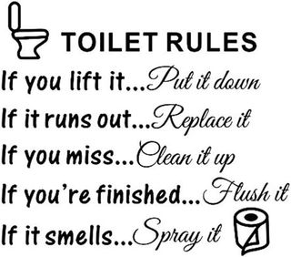 No. 4 - Toilet Lid Decals - 1