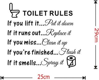 No. 4 - Toilet Lid Decals - 2