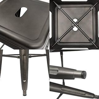 No. 1 - Furmax 30 Inches Metal Bar Stools - 4