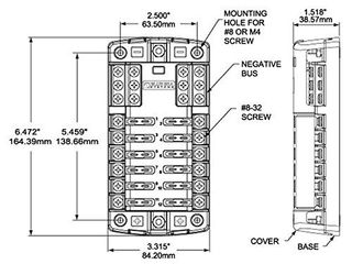 No. 8 - Blue Sea Systems 5026 ST Blade Fuse Block - 4