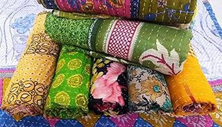 No. 2 - Boho Sanskriti Indian Quilt Vintage Bedspreads - 4