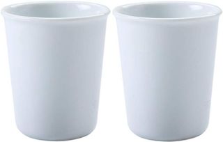 No. 8 - Gaolinci 2 Pcs Simple White Ceramic Mouthwash Cups - 1