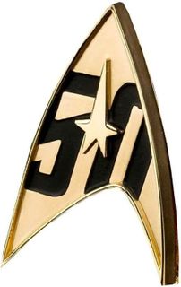 No. 2 - QMx Star Trek 50th Anniversary Magnetic Badge - 1