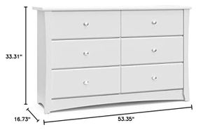 No. 5 - Crescent 6 Drawer Dresser - 3