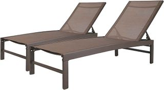 No. 7 - Crestlive Products Aluminum Adjustable Chaise Lounge Chair - 1