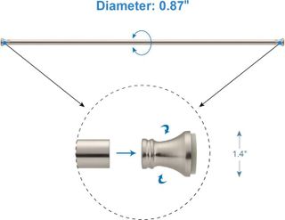 No. 5 - Amazer Spring Tension Shower Curtain Rod - 3