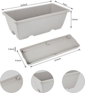 No. 3 - 8pcs Window Box Planter - 2