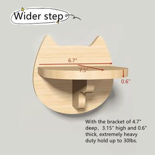 No. 4 - SHENGOCASE 5-Pack Cat Wall Steps Shelf Shelves - 4