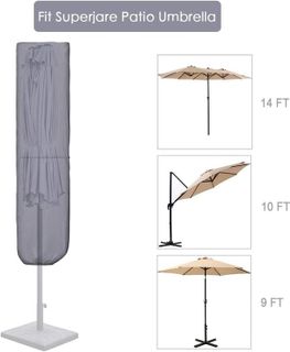 No. 4 - SUPERJARE Patio Umbrella Cover - 4