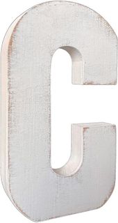 No. 2 - Distressed White Wash Letter - 2