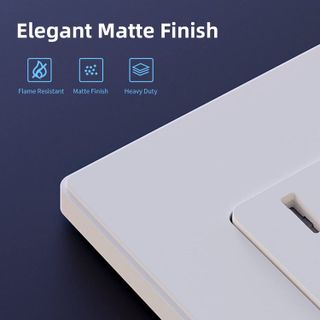 No. 4 - ELEGRP Matte White Standard Decorator Electrical Wall Receptacle Outlet - 2