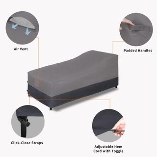 No. 5 - Easy-Going Waterproof Outdoor Chaise Lounge Cover - 4