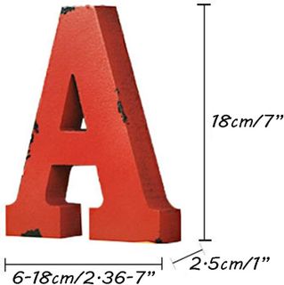 No. 8 - Distressed Wood Alphabet Letter Sign - 2