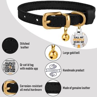 No. 3 - BRONZEDOG Leather Cat Collar - 2