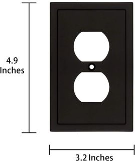 No. 5 - Modern Edge Decorative Wall Plate Switch Plate Outlet Cover - 3