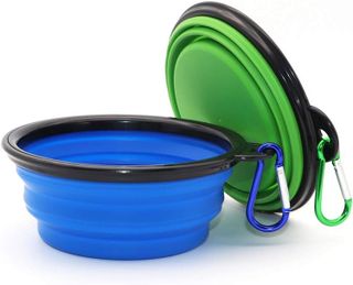 No. 2 - SLSON Collapsible Dog Bowl 2-Pack - 2