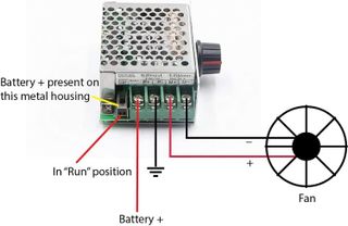 No. 2 - RioRand 7-70V PWM DC Motor Speed Controller Switch 30A - 4