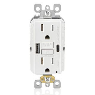 No. 8 - Leviton GUAC1-W GFCI Combination with USB In-Wall - 1