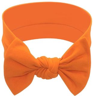 No. 2 - BABYGIZ Baby Girl Headbands-Infant,Toddler Cotton Handmade Hairbands with Bows Child Hair Accessories (Orange) - 1