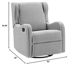 No. 2 - Rebecca Upholstered Swivel Gliding Recliner - 2