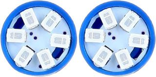 No. 7 - Cciyu Super Blue Wedge Side T10 LED Speedometer Instrument Light - 4