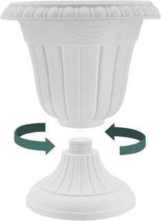 No. 1 - Traditional Plastic Urn Planter - 5