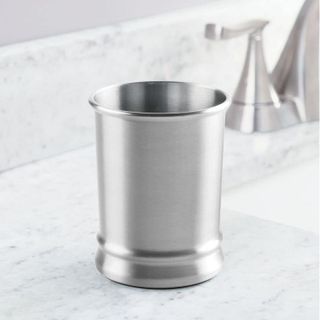 No. 6 - mDesign Modern Stainless Steel Bathroom Cup - 2