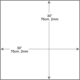 No. 3 - Dulles Glass 30" Inch Square Glass Table Top - 3